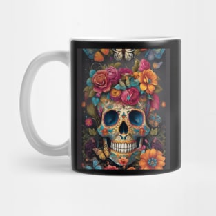 Celebrate Mexico's Heritage: Traditional Sugar Skull Beauty Mug